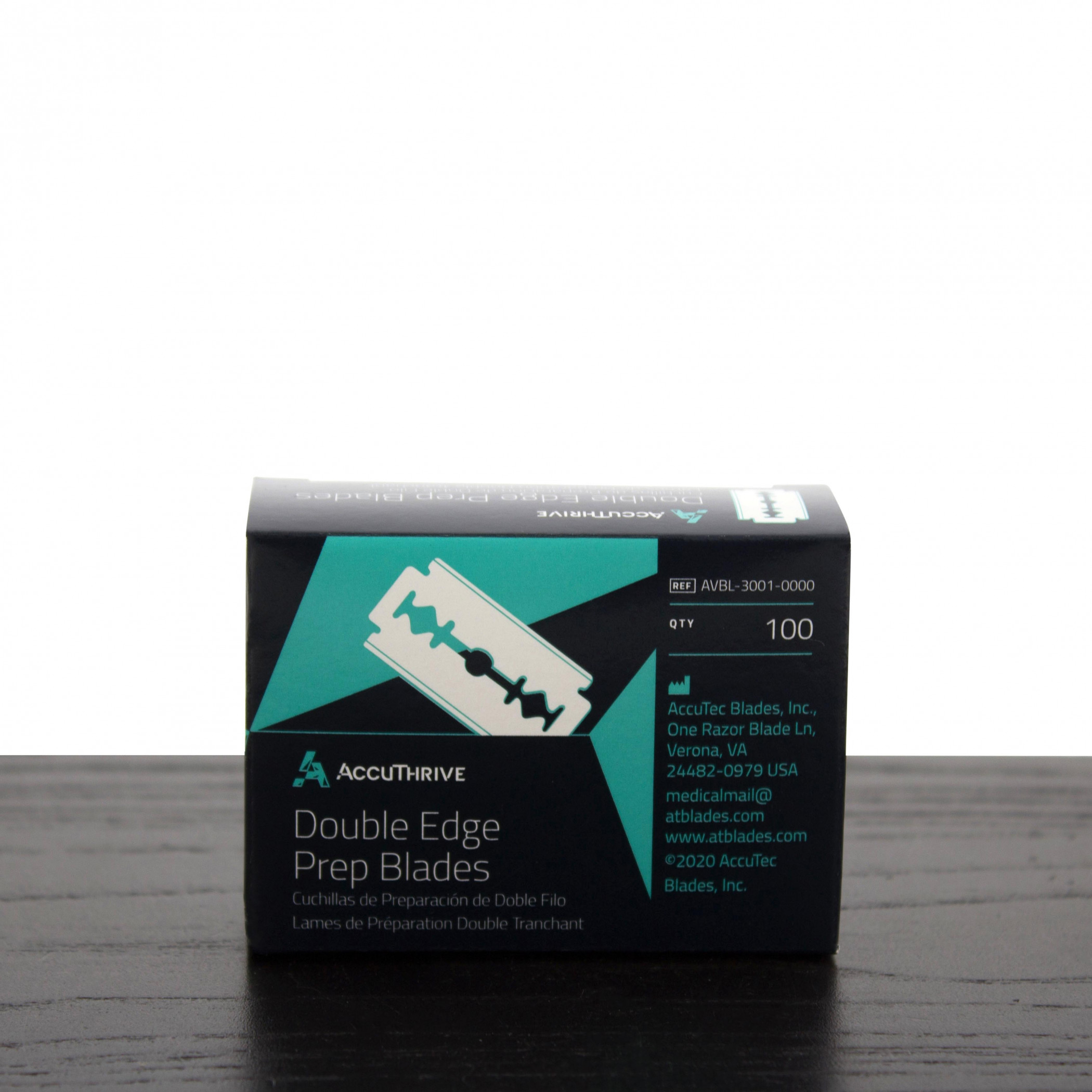 Product image 0 for Accuthrive "Medical Prep" Double Edge Razor Blades, 100-ct